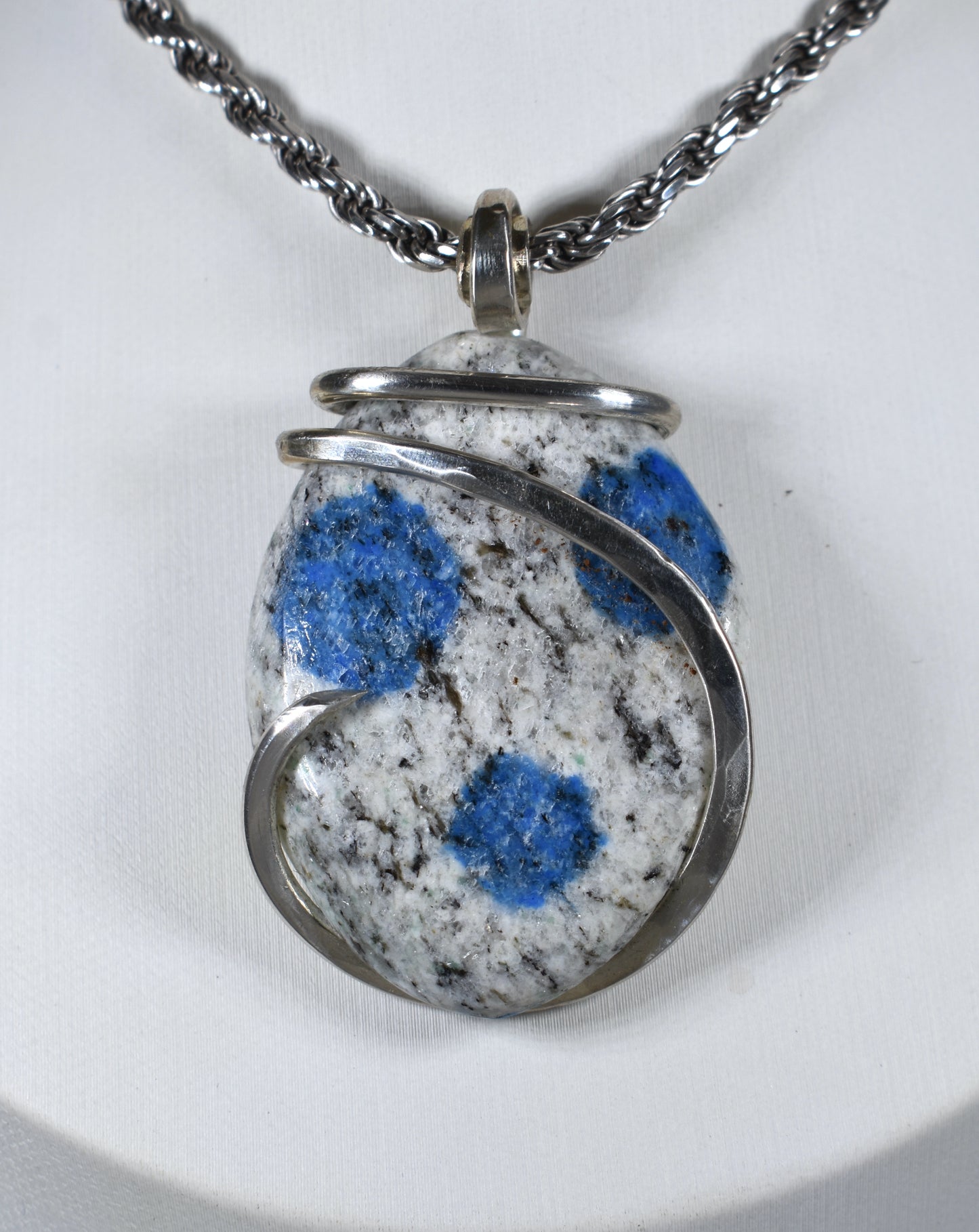 K2 Jasper Handmade Stone Pendant Wrapped in Silver