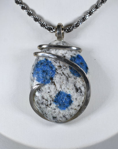 K2 Jasper Handmade Stone Pendant Wrapped in Silver