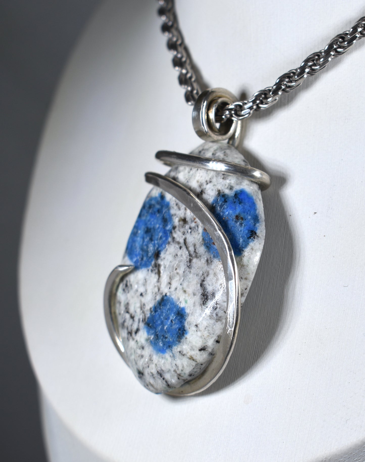 K2 Jasper Handmade Stone Pendant Wrapped in Silver