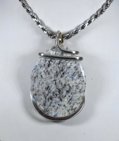 K2 Jasper Handmade Stone Pendant Wrapped in Silver