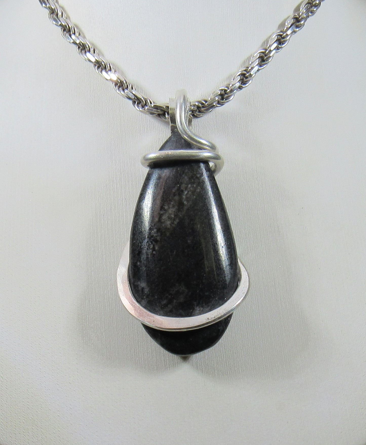 Orthoceras Pendant Necklace 925 Sterling Silver