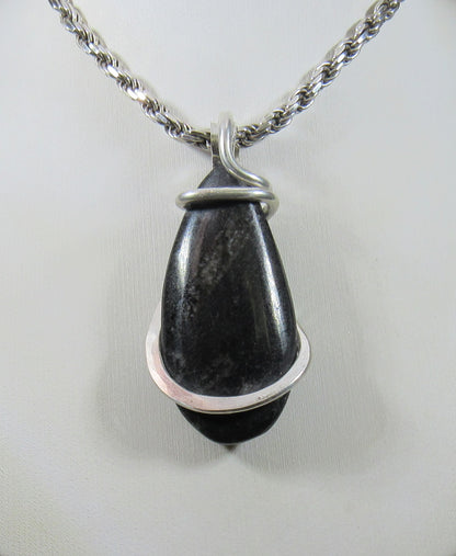 Orthoceras Pendant Necklace 925 Sterling Silver