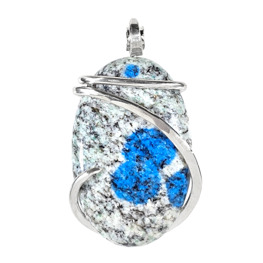K2 Jasper Handmade Stone Pendant Wrapped in Silver