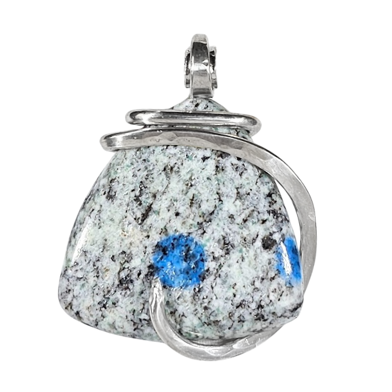 K2 Jasper Handmade Stone Pendant Wrapped in Silver