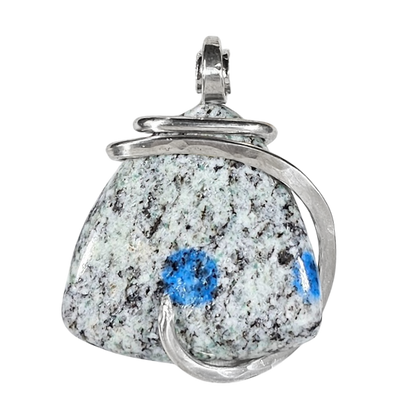 K2 Jasper Handmade Stone Pendant Wrapped in Silver