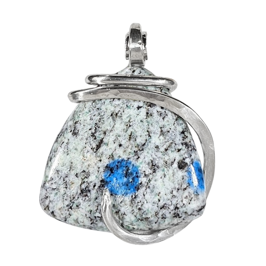 K2 Jasper Handmade Stone Pendant Wrapped in Silver