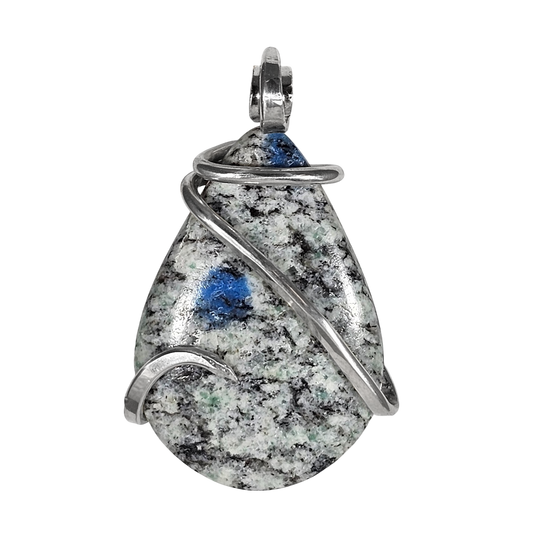 K2 Jasper Handmade Stone Pendant Wrapped in Silver