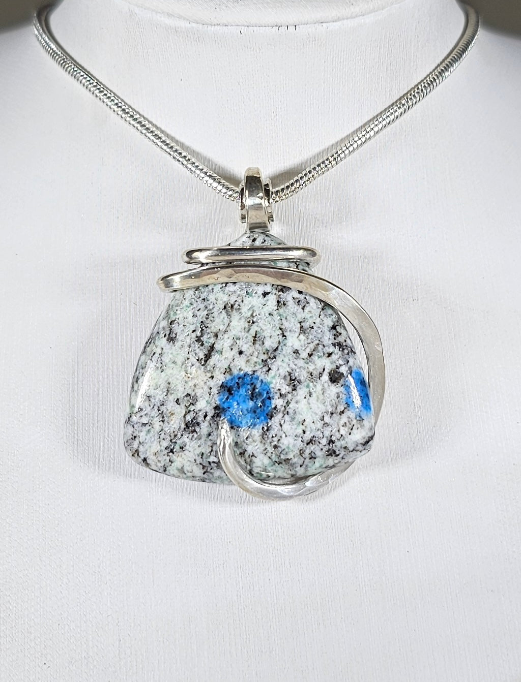 K2 Jasper Handmade Stone Pendant Wrapped in Silver
