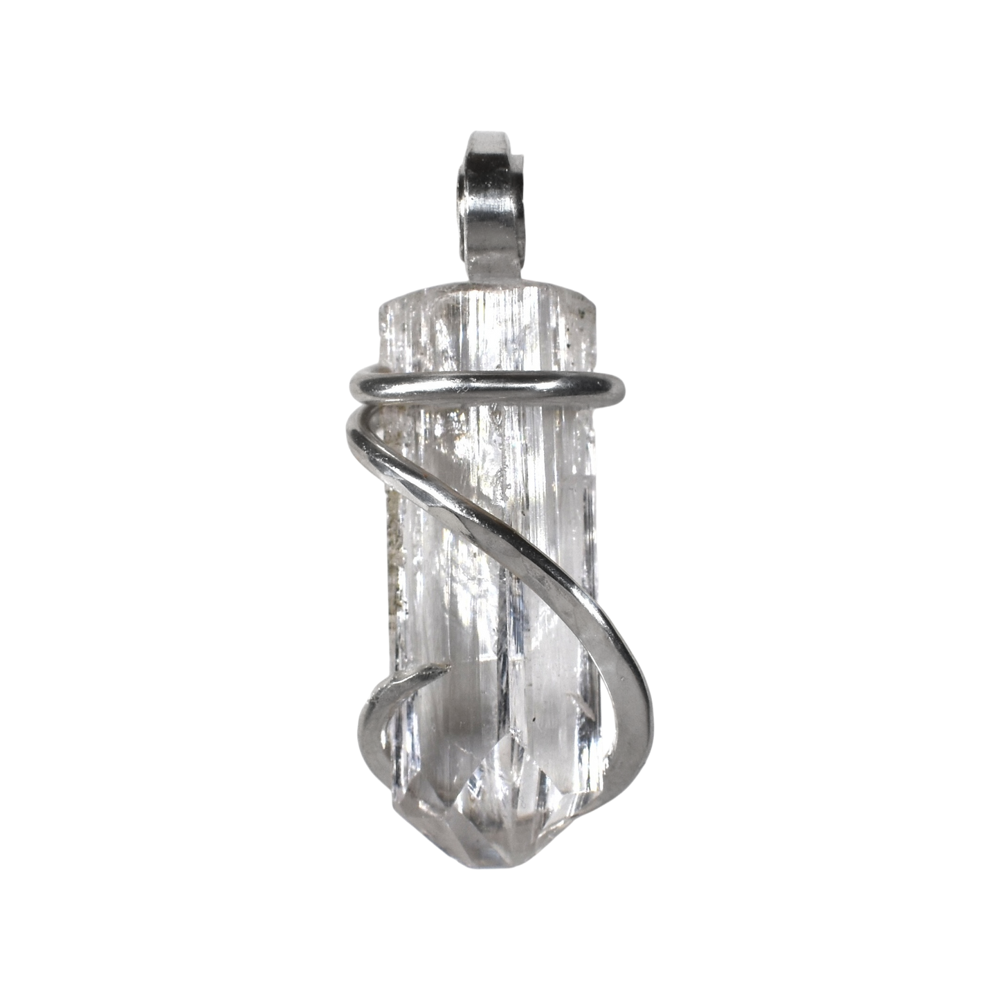 Danburite Handmade Stone Pendant Wrapped in Silver