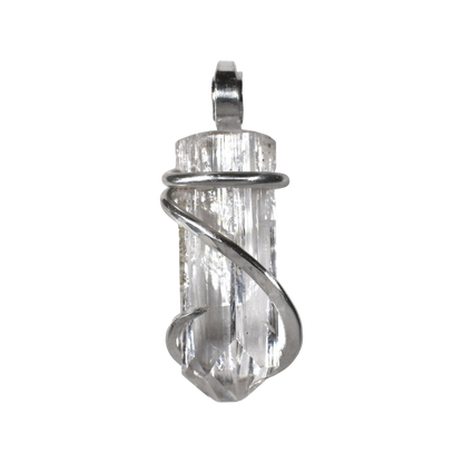 Danburite Handmade Stone Pendant Wrapped in Silver