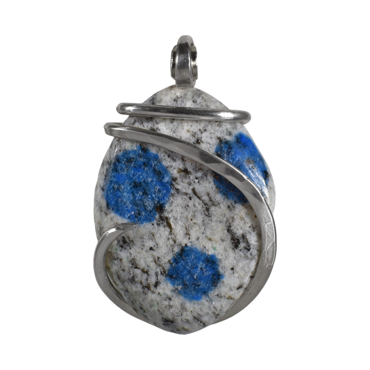K2 Jasper Handmade Stone Pendant Wrapped in Silver